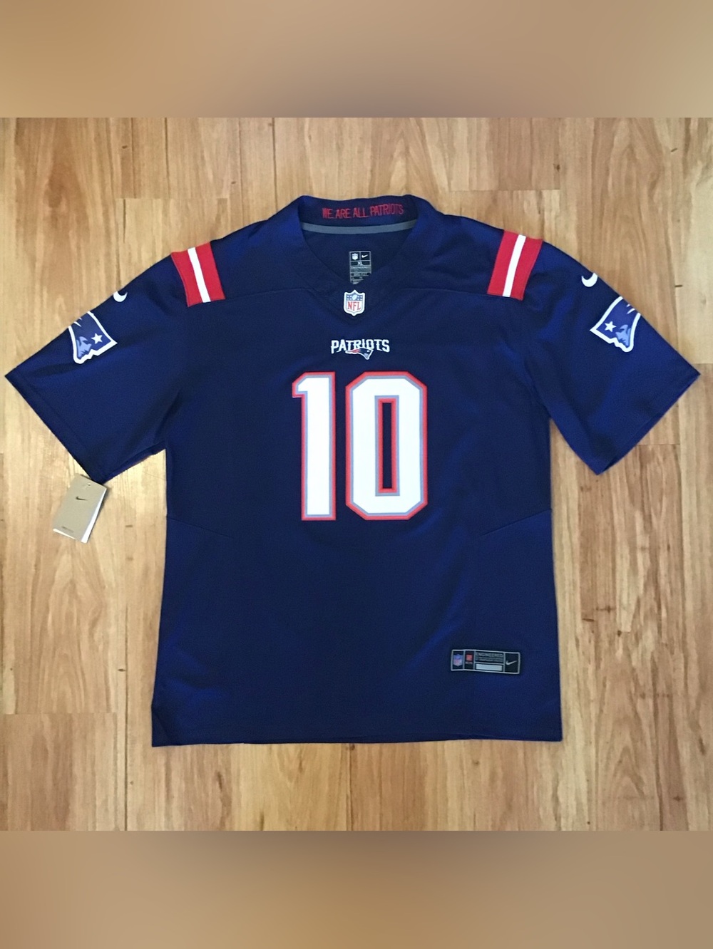 Drake Maye New England Patriots #10 Jersey